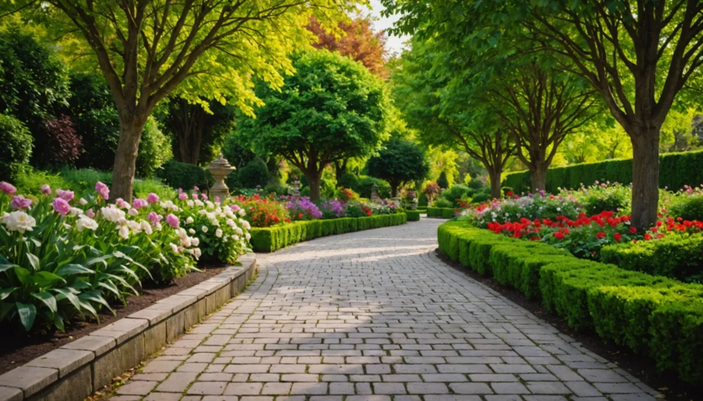 allee autour de la maison