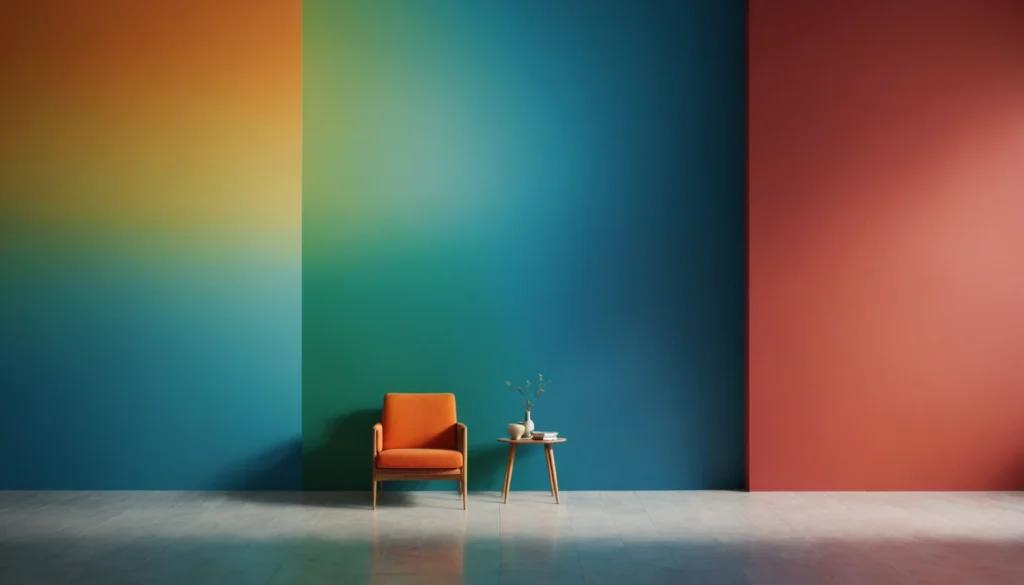 peindre un mur en couleur avec ou sans bordure