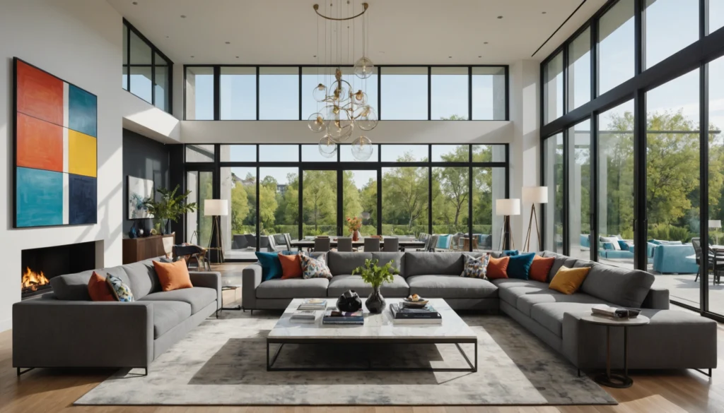 maison moderne avec galerie