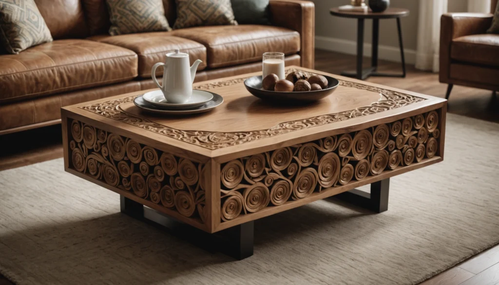 table basse artisanale