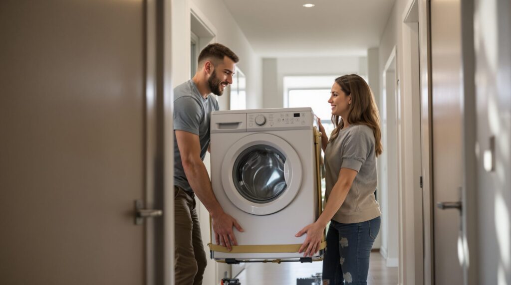 déménager lave linge